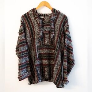 Vintage VEL-MEX Mexican Baja Pullover Hoodie